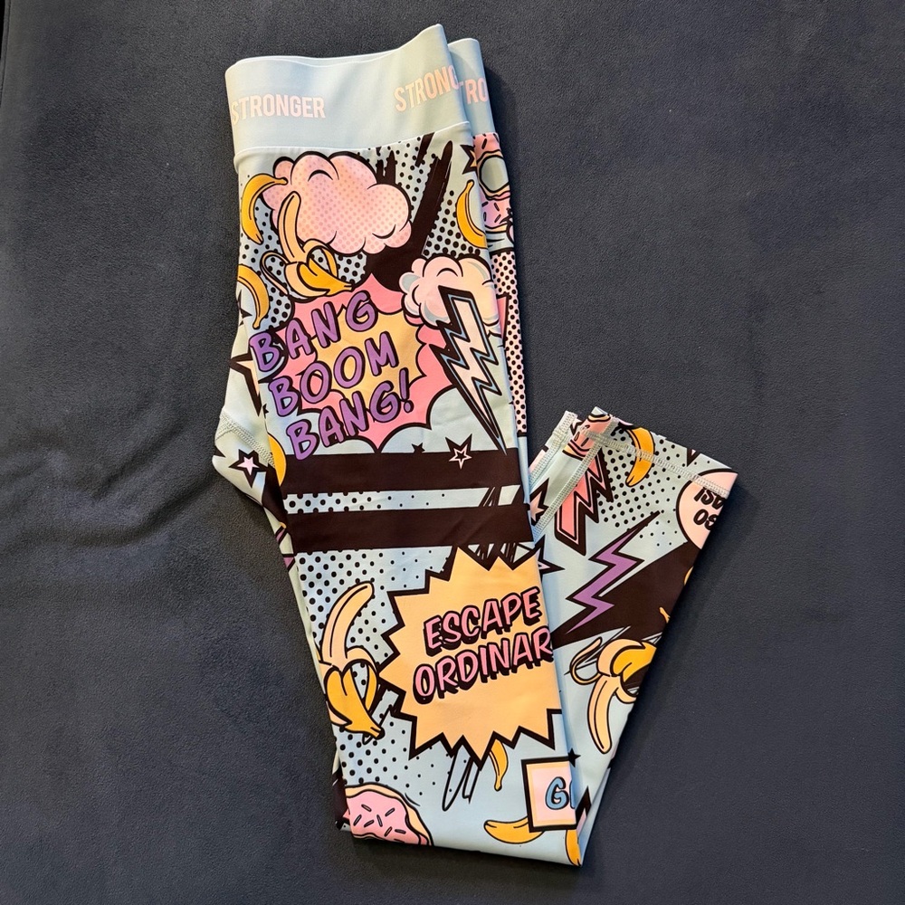 STRONGER Ice Cream Leggings - Pop Art Print - Picture 4 of 7